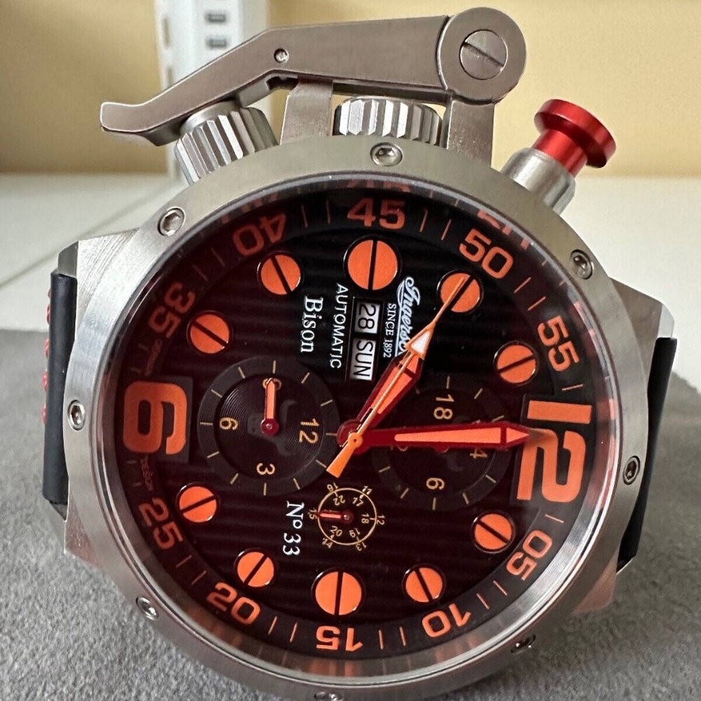 Ingersoll Men's IN1629OR Bison No. 33 Analog Display Automatic Self Wind Watch
